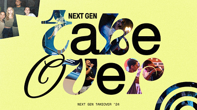 Next Gen' Takeover branding church church design design typography