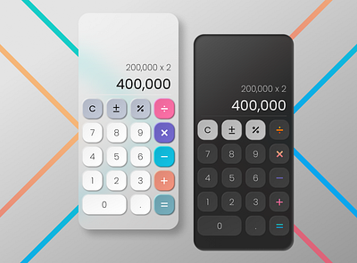 Daily UI Challenge 004 - Calculator app app design branding daily ui challenge dailyui design figma graphic design ui uiux ux