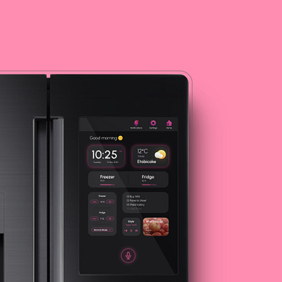 Smart fridge UI design figma firm interaction design smart refrigerator ui ui design ux