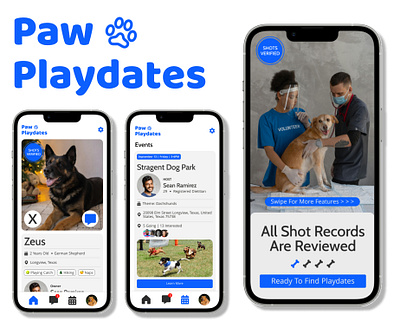 App For Dog Owners branding graphic design ui