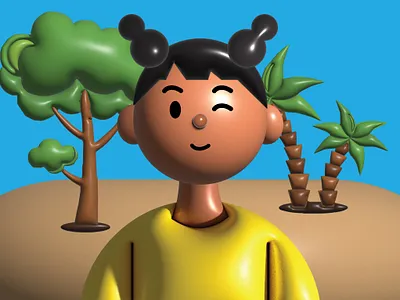 3D Character 2d 2d modeling 3d art character design drawing model modeling vector