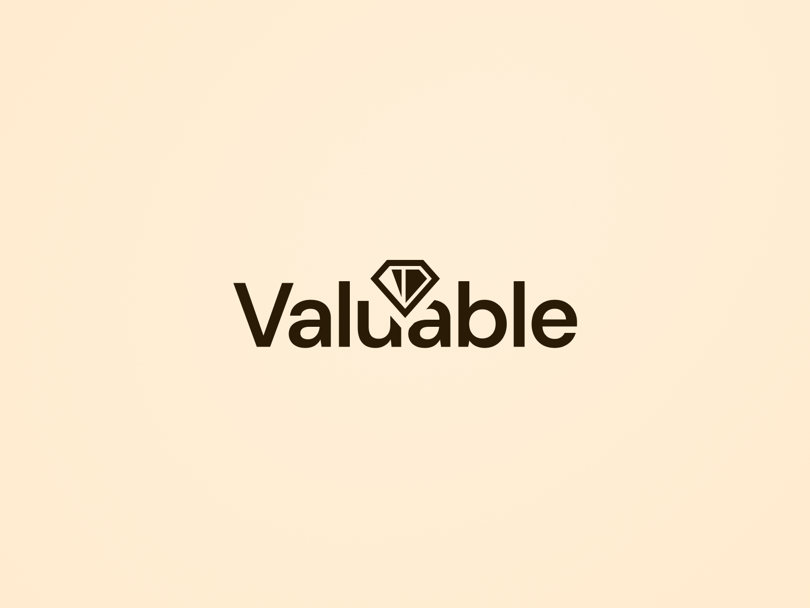 Valuable logo branding design identity logo typography