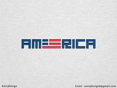 Minimal Typography Logo Design - USA Flag Design american flag animation app logo brand designer brand identity brand strategy branding creative logo creative logo designer design design logo graphic design graphic designer illustration logo logo brand logo design logo designer usa flag logo website logo