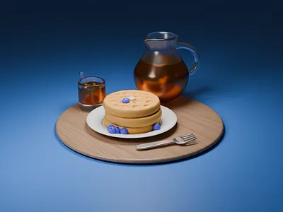 Waffles 3d art design modeling render