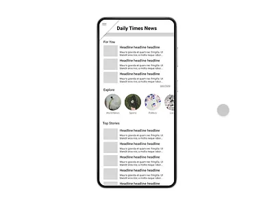 Daily UI #94 dailyui dailyui94 news ui