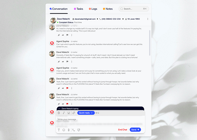 AI-powered customer management SaaS chat design figma landing page software ui website