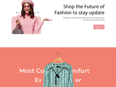 Clothing Store Website graphics design ui ux website