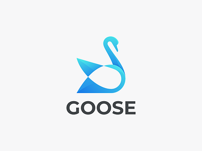 GOOSE branding design goose goose blue logo goose design graphic goose logo graphic design icon logo