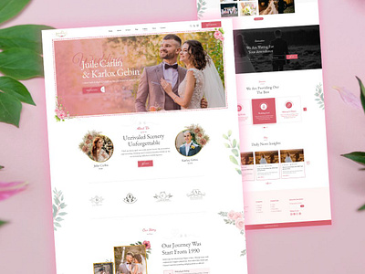 💍Modern Wedding Website Design desing uiux web websitedesgin wedding weddingwebsite wordpress