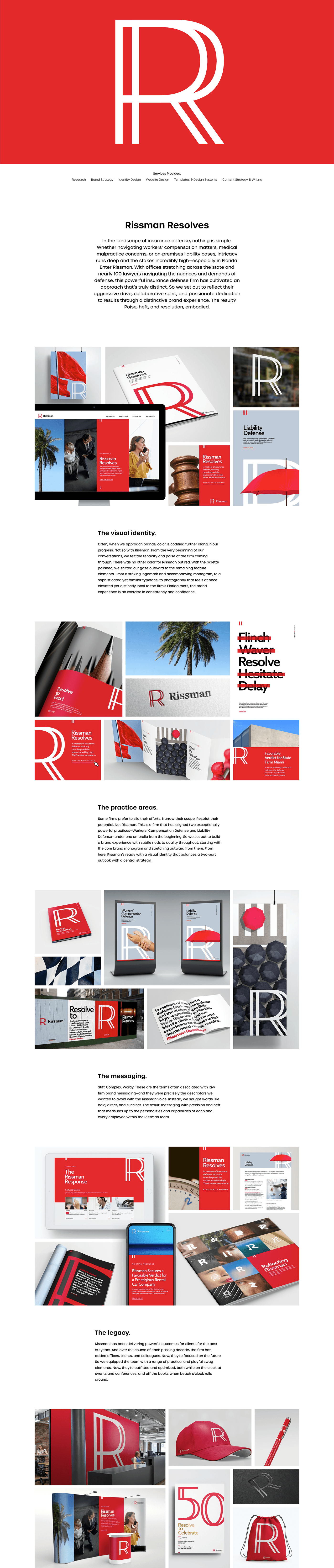 Rissman Brand Identity Design branding graphic design logo package design ui ux