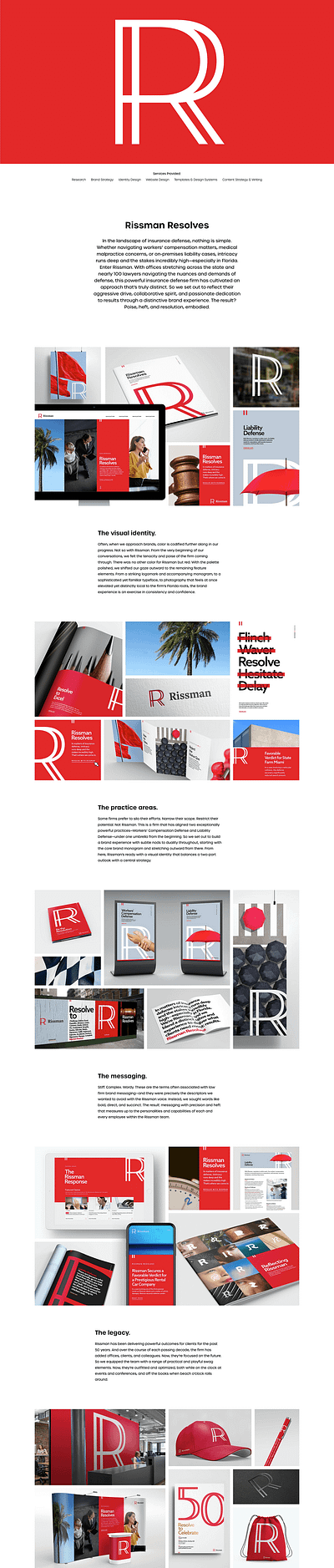 Rissman Brand Identity Design branding graphic design logo package design ui ux