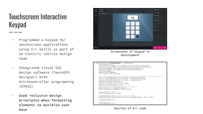 Touchscreen Keypad front end ui ux