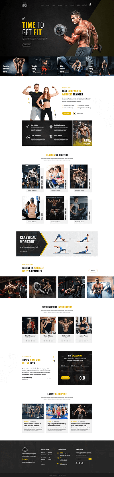 Fitness Website Design branding design system fitness fitness website illustration logo responsive design ui ux website design