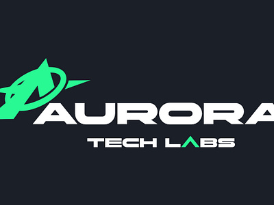 AURORA - LOGO DESIGN aurora brand branding business design graphic design labs logo marketing northern lights tech