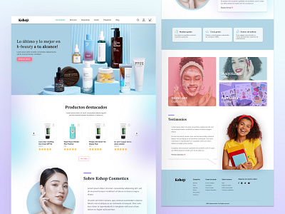 Skincare - Web design design ecommerce skincare ui user interface