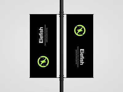 Elefish Logo Combination branding design electric fish graphic design icon initials logo logo monogram logo