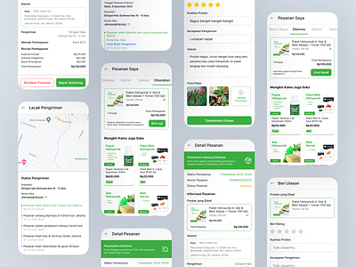 🌱 EasyGreen: Your All-in-One Hydroponic App 🌱 checkout design ecommerce hydroponics mobile app logistics marketplace order order detail payment rating tracking ui uidesign uiux uiuxdesign ux uxdesign