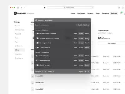 Command+K search menu — Untitled UI cmd k cmdk command k commandk design system figma figma design system product design quick search search menu searchbar ui design ui library user interface