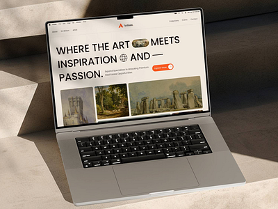 Artium - Art Exhibition Landing Page art art exhibition art gallery artist clean collection concept design event landing page events exhibition gallery homepage landing page minimal ui ux web web design website