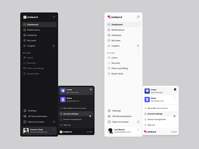 Sidenav — Untitled UI b2b design system figma figma design system figma ui kit minimal nav nav menu navbar navigation product design saas side nav sidenav ui ui design ui kit ui library user interface