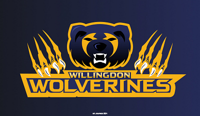 Willingdon Wolverines - Sports Logo elementary school logo mascot logo sports logo sports team