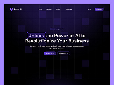 AI Business solution website landing page design ai ai business solution website ai business website ai businessm ai landing page ai solution website ai website design figma landing page minimal ui uiux ux website design