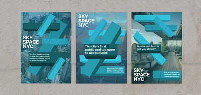 Sky Space NYC brand identity copywriting graphic design new york ui ux design web design