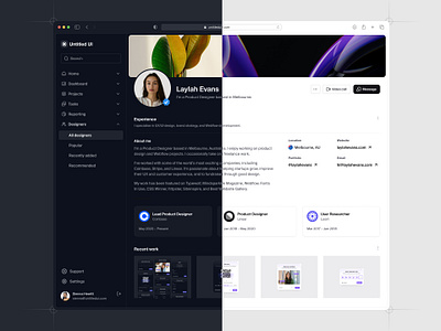 Online portfolio — Untitled UI cv design system figma figma design system linkedin online portfolio personal site product design resume ui ui design ui kit ui library user interface user profile