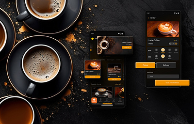 Coffee order app app desing coffeeapp coffeelovers design dribbbleshots figma mobileapp ui ui design uidesign ux design uxdesign