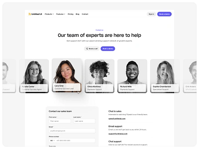 Our team — Untitled UI about page about us company contact contact form contact us design system minimal minimalism our team team page ui library web design