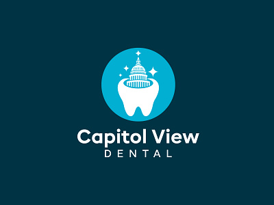 Dentist Logo! awesome capitol view dental logo cool dental health logo dentist loog great modern shiny teeth logo