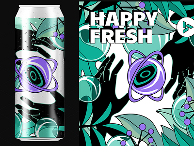 Happy Fresh Soda app beer branding design drink graphic design illustration logo soda sode softdrink typography ux vector wine