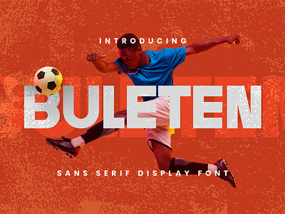 Buleten - Modern Sans Sports Font basketball bold font branding display font font font inspiration football graphic design lettering logo modern running sans serif soccer sports font typeface typography