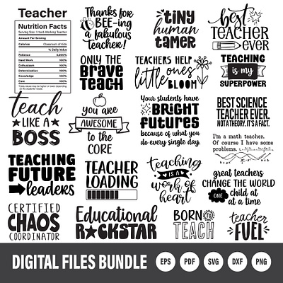 Teacher Quotes adobe adobe illustrator clipart graphic design illustration teachers