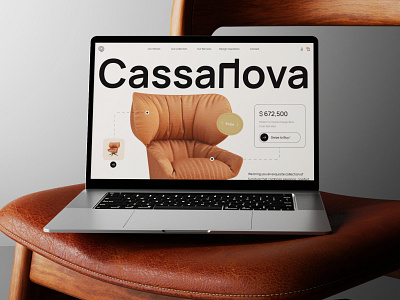 Cassanova - Interior & Furniture Company Landing Page architecture bold company decor design furniture home home decor interior interior agency interior design landing page market place modern paltform ui ux web website website design