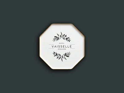 Bareau-Vaisselle-Dish-Logo 3d ai app art branding design discount logo price discount logo pricing discount logos discount logos for sale discount pricing graphic design icon illustration logo logos minimalist typography ui vector