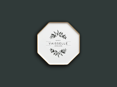 Bareau-Vaisselle-Dish-Logo 3d app art branding design discount pricing graphic design illustration logo logos minimalist typography ui vector