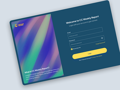 📊 CC Weekly Report: Internal Reporting Tool 📊 design internal website report staff report ui uidesign uiux uiuxdesign ux uxdesign weekly daily report