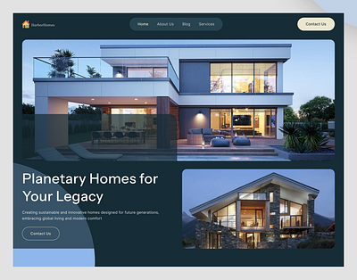 Real Estate Website (HomeScreen) homecell realestate realestateproperty realestatewebsite trendy trendydesign ui ux