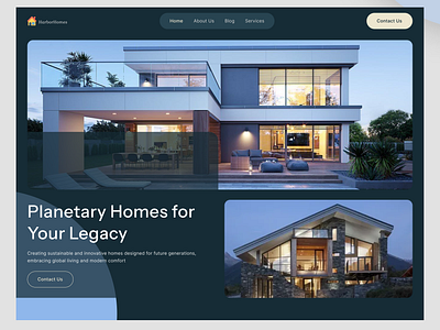 Real Estate Website (HomeScreen) homecell realestate realestateproperty realestatewebsite trendy trendydesign ui ux