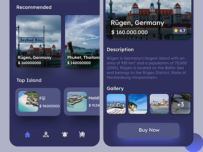 App mobile Buy Island appdesigner application appmobile blue designer germany graphic design island uiux uiuxdesigner webdesigner webdevelopment website