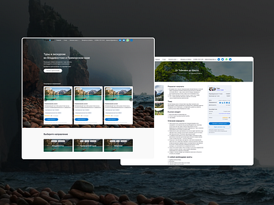 Excursions website TripBoom.ru animation branding design ui ux