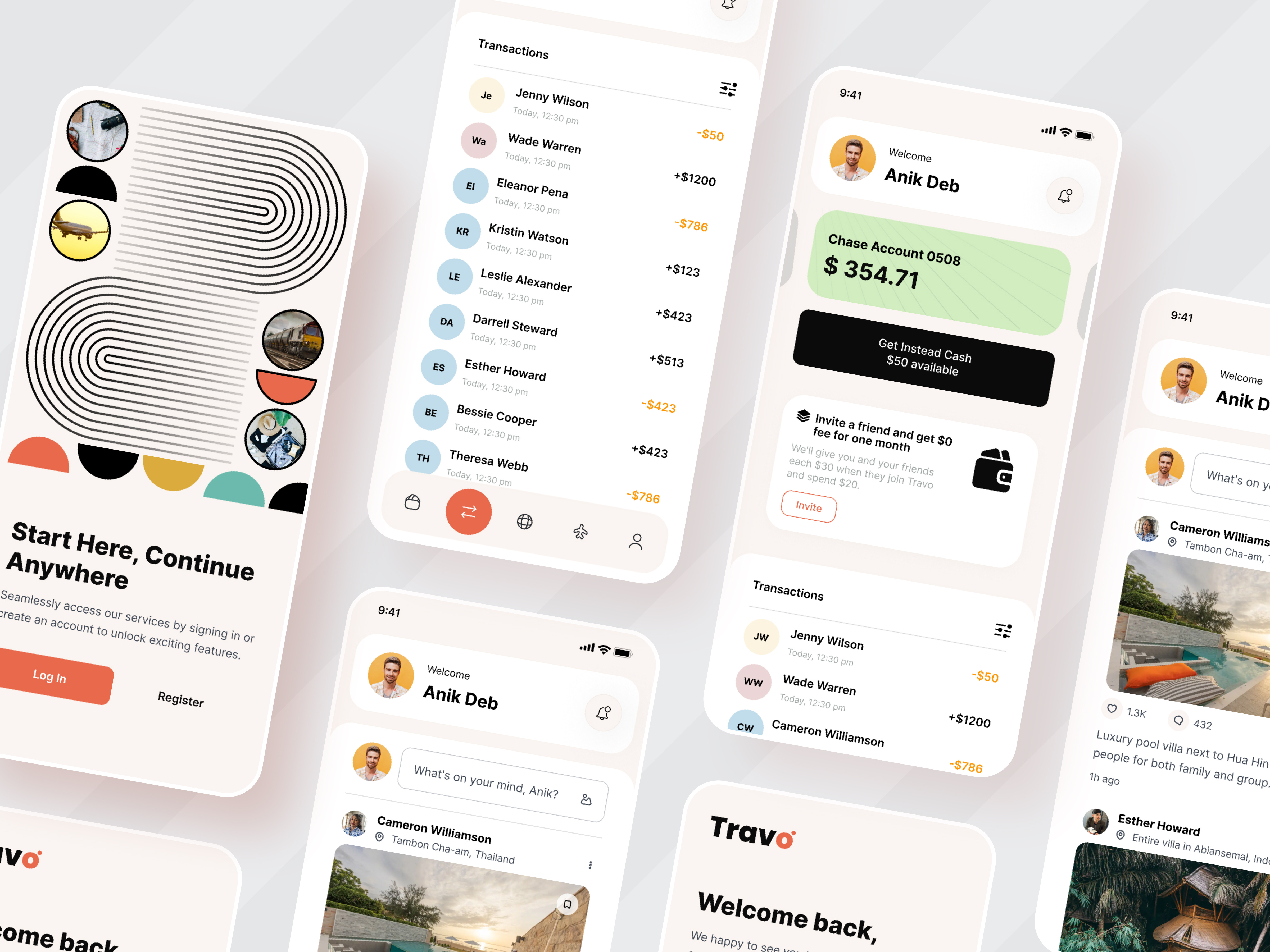 Comprehensive Travel App UI Design anik deb appdesign best designer design system dribbble best shot exploretheworld flightbooking flightbookingapp interfacedesign mobileappdesign socialapp top designer travelapp travelcommunity uidesign uiux userexperience userinterface uxdesign walletapp