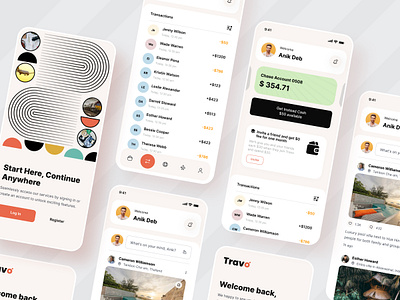 Comprehensive Travel App UI Design anik deb appdesign best designer design system dribbble best shot exploretheworld flightbooking flightbookingapp interfacedesign mobileappdesign socialapp top designer travelapp travelcommunity uidesign uiux userexperience userinterface uxdesign walletapp