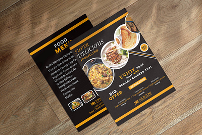 Menu Card For Restaurant Business adobe illustration adobe portfolio branding business creative flyer food for you graphic design illustration illustrator menu card menu design modern photopea portfolio design resturant ui unique