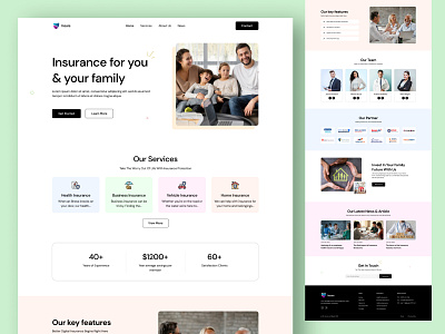 Insurance Consulting Website Design🛡️ branding car insurance design graphic design health insurance insurance insurance agency insurance company insurance pensions landing page life insurance minimal design motion graphics ui uiux web design website website design website development wordpress