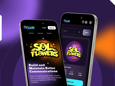 Mobile App for an NFT flower variations provider android app apple best mobile app design design figma design interface ios minimal mobile mobile app mobile design inspiration mobile screens mobile ux ui design mobileapp most popular app design nft app top mobile app design uiux web3