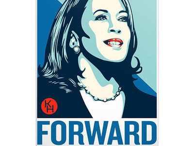 Kamala Harris Forward And Whatnot Poster design illustration