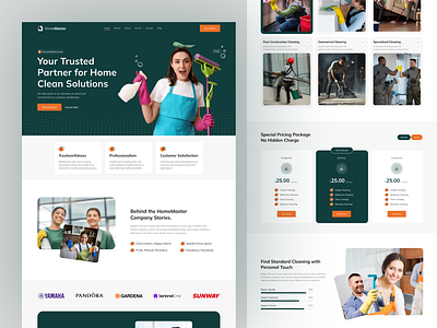 Service Landing Page cleanding service website home cleanding landing page landing page design office cleaning service lnding page service website web design website