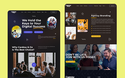 Digital Agency Website Design agency website design branding design digital agency website design figma landing page landing page design ui design website design